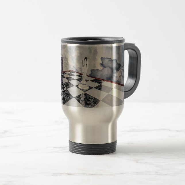 For Chess Lovers Travel Mug (Front Right)
