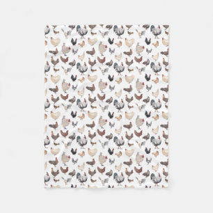 For Chicken Lovers Fleece Blanket