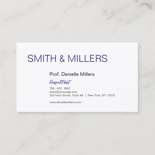 For Consultants Business Card (Front)