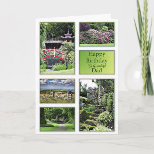 For Dad, a birthday card with garden views