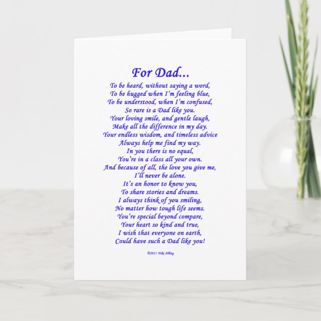 For Dad Card (Front)