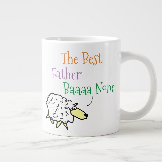 For Dad. Gift for the Best Father. Funny Large Coffee Mug (Right)