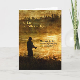 for Dad on Father's Day Fishing Card