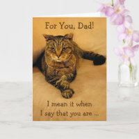 For Dad Tiger Cat Birthday