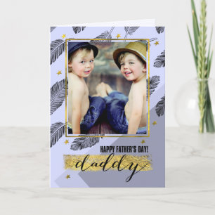 For Daddy on Father's Day Custom Photo Card