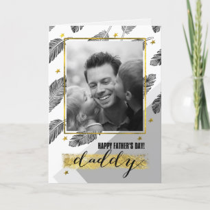 For Daddy on Father's Day Custom Photo Card