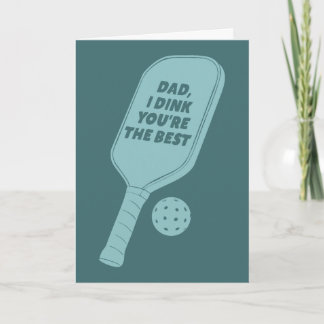 For Dads Who Play Pickleball Father's Day Card