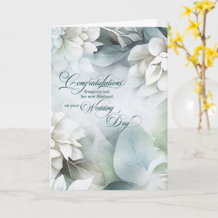 For Daughter and Husband Wedding Congratulations  Card