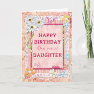 For Daughter, craft birthday card