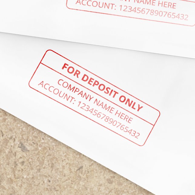 For Deposit Only Business Company Bank Self-inking Stamp (Creator Uploaded)