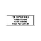 For Deposit Only Business Name Bank Account Number
