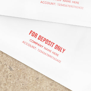 For Deposit Only Business Stamp