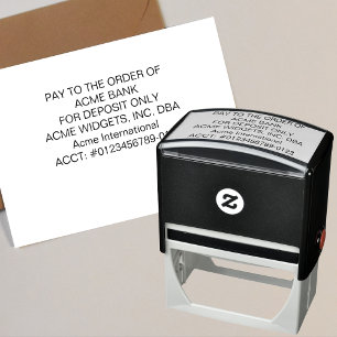 For Deposit Only Check Self-inking Stamp