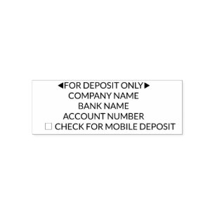 FOR DEPOSIT ONLY COMPANY STAMP