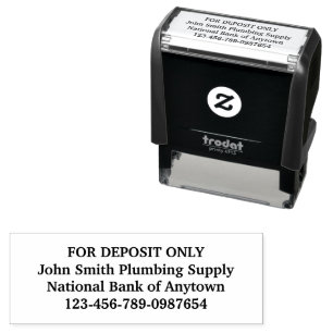 For Deposit Only Custom Self-inking Stamp
