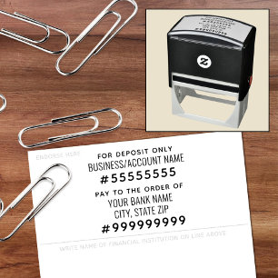 For Deposit Only Pay to the Order Self-inking Stamp