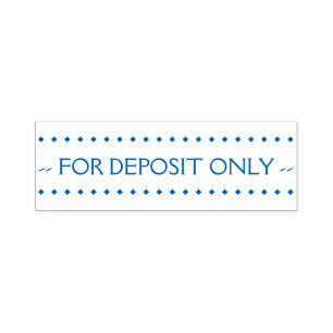 "FOR DEPOSIT ONLY" Rubber Stamp