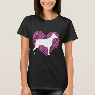 For Doberman Dog Lovers I Love Doberman Dog T-Shirt