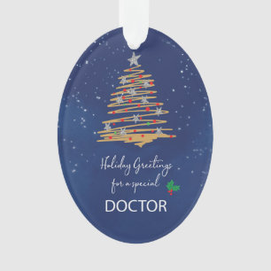FOR Doctor Christmas Tree Customisable Name Ornament
