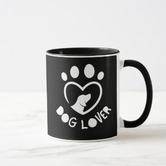 for dog lovers with the quote "Dog lover" Mug