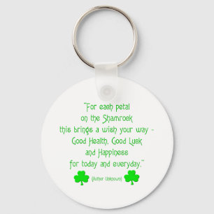 For each petal on the shamrock... key ring
