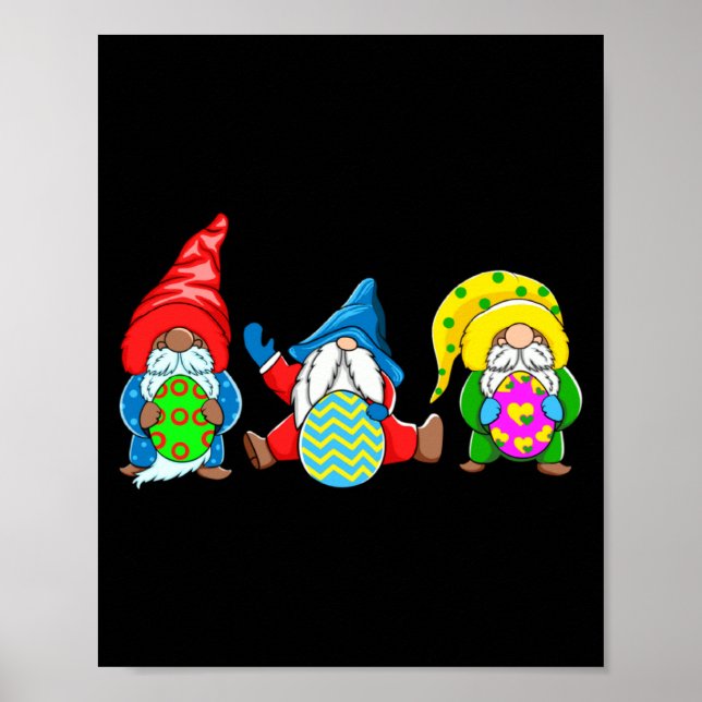 For Easter Day Gnomes Easter Egg Poster (Front)