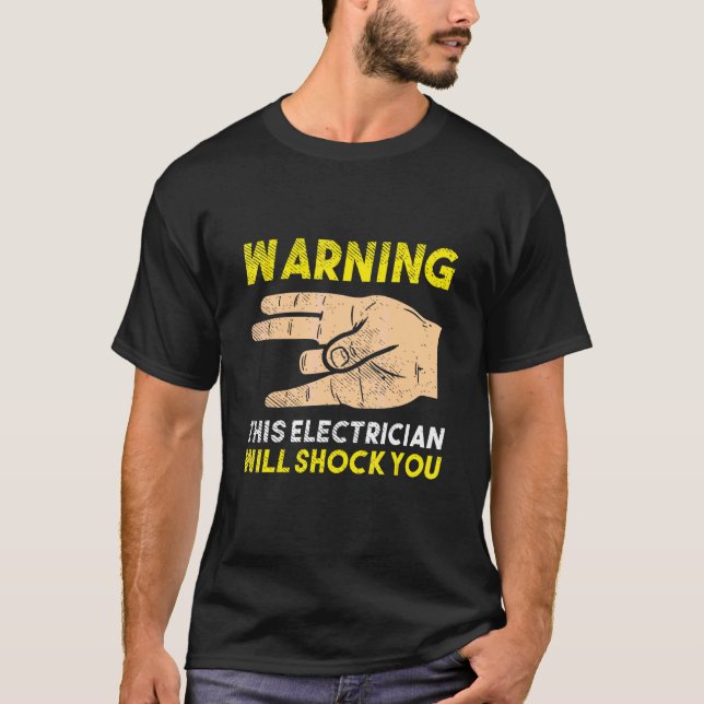 For Electricians Cable Ampere Electrical T-Shirt (Front)