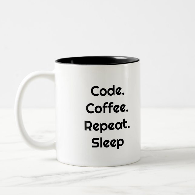 For Engineers – Code. Coffee. Sleep Coffee Mug (Left)