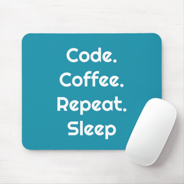 For Engineers – Code. Coffee. Sleep Mouse Pad (With Mouse)