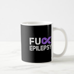 For Epilepsy Awareness Month Purple Ribbon Warrior Coffee Mug