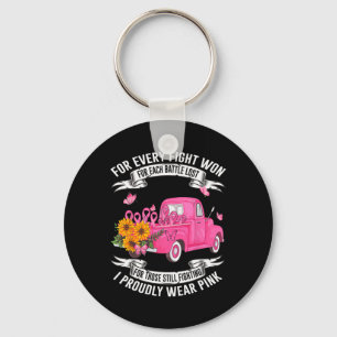 For Every Fight Won For Each Battle Lost Breast Ca Key Ring