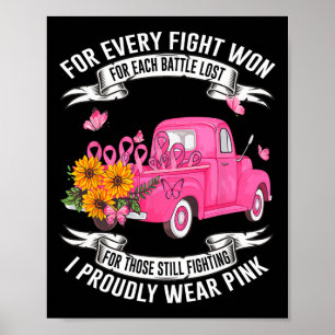 For Every Fight Won For Each Battle Lost Breast Ca Poster