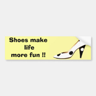 For Females Who Love Shoes Bumper Sticker