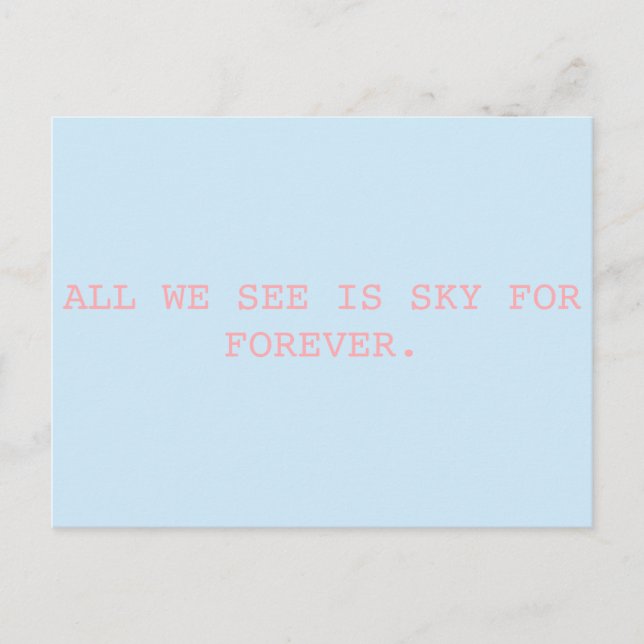 For Forever // Dear Evan Hansen Postcard (Front)