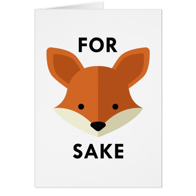 For Fox Sake (Front)