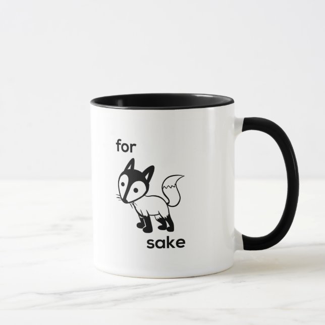 For Fox Sake Coffee Mug (Right)