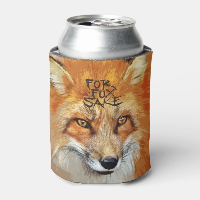 For Fox Sake Design Can Cooler (Can Front)