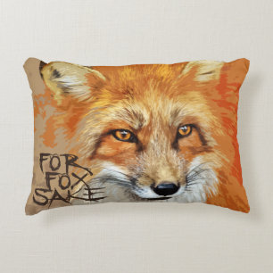 For Fox Sake Design Decorative Cushion