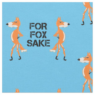 For Fox Sake Foxes Having A Argument Fabric