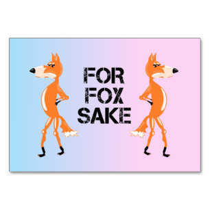 For Fox Sake Foxes Having a Disagreement. Table Number