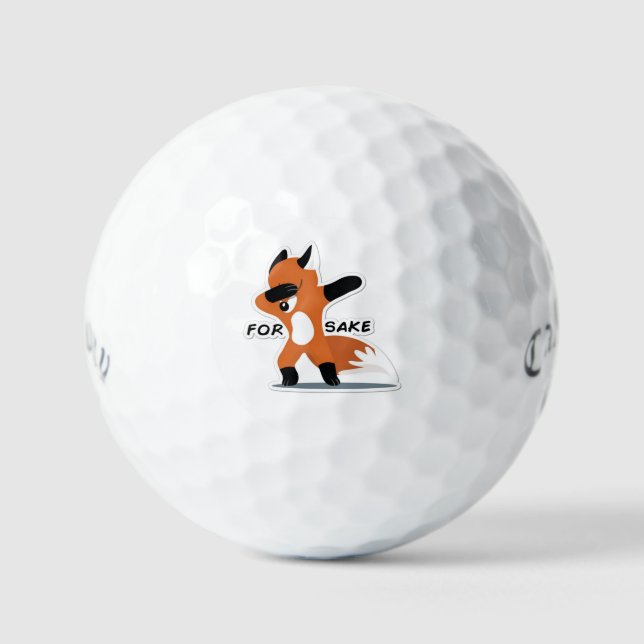 For Fox Sake Golf Balls (Front)