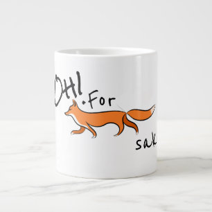 For Fox Sake Large Coffee Mug