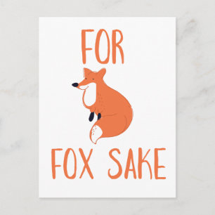 For Fox Sake Postcard