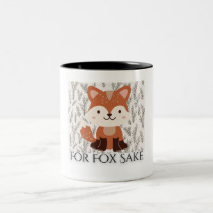 For Fox Sake Two-Tone Coffee Mug
