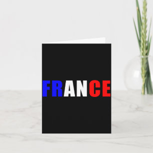 For France Flag Outfit French Jersey Card