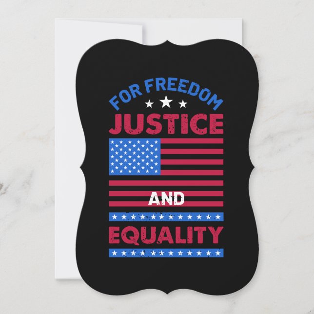 For Freedom, Justice and Equality (Front)