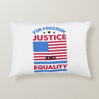 For Freedom, Justice and Equality Decorative Cushion