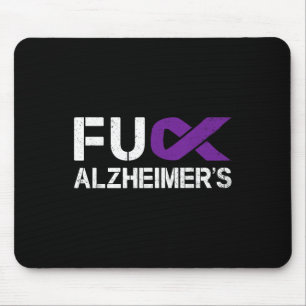 For Fu Heimers Awareness Month Purple Ribbon Fight Mouse Pad