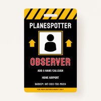 For Fun Planespotter Badge