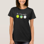 For Girls Who Love Sports Tennis Volleyball Golf T-Shirt<br><div class="desc">For Girls Who Love Sports Tennis Volleyball Golf</div>